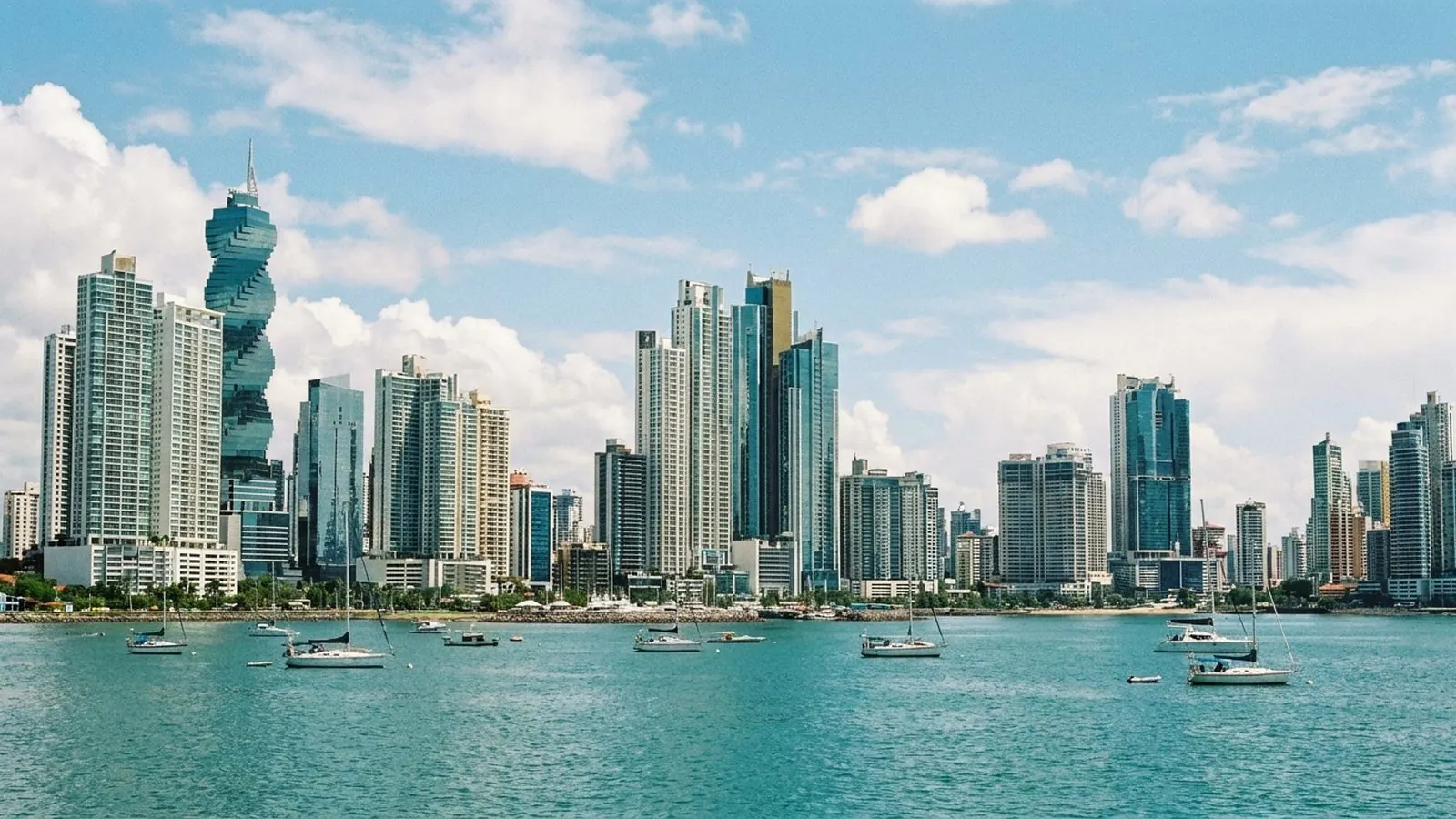 Panama City skyline from the bay